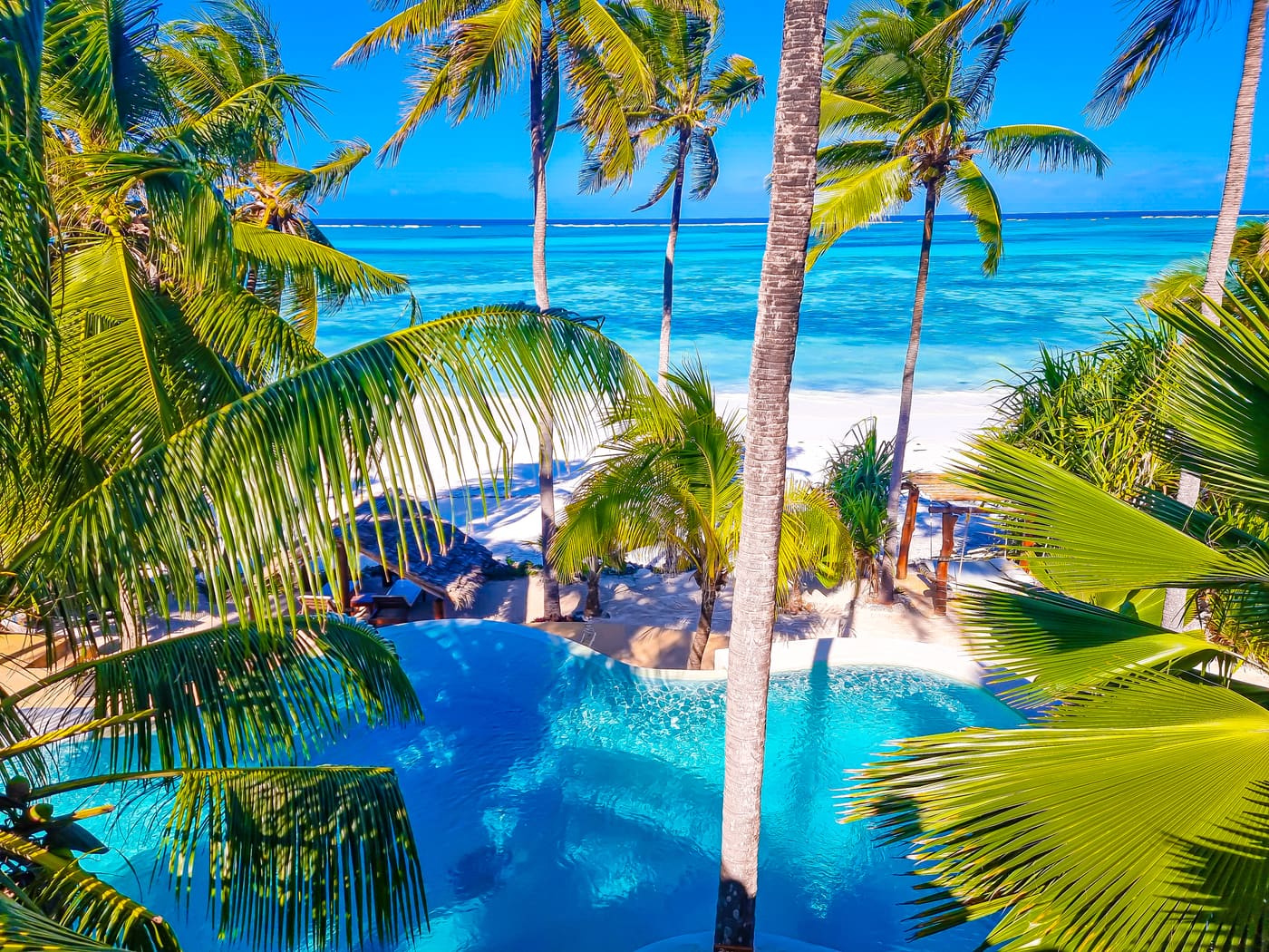 Hotel na Zanzibarze z basenem infinity: widoki na wschodnie wybrzeże w Hotelu Matlai